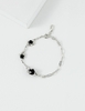 B27Minimalist French series sterling silver agate adjustable fashion retro niche original bracelet