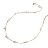 B18Minimalist French series, sterling silver natural pearl adjustable gold fashion simple necklace